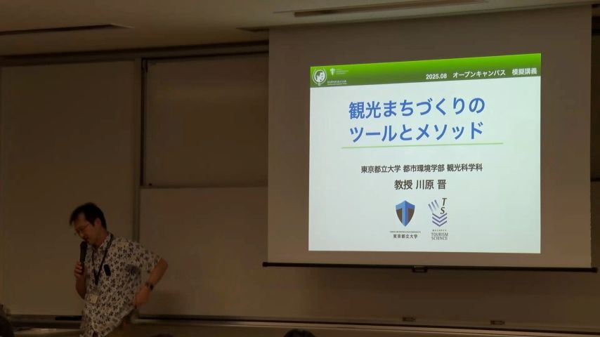 2025年度オープンキャンパス模擬授業(8月10日） 「観光まちづくりのメソッドとツール」